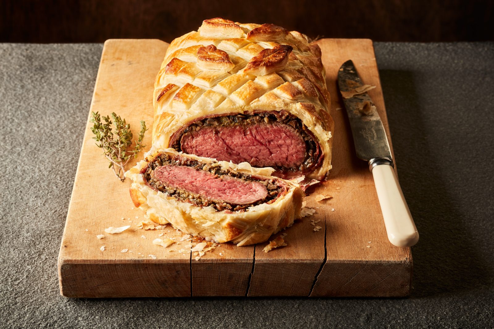 Welsh Beef Wellington with a Port &amp; Mushroom Sauce - Castell Howell